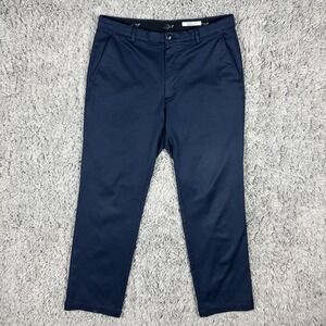 Greg Norman Men's Ultimate Classic Travel Pant Stretch 34x30 Navy Blue